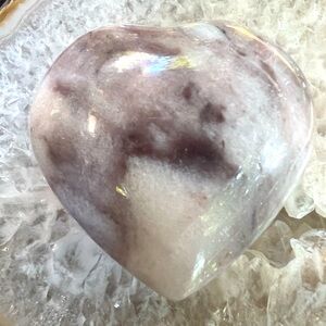 Lepidolite Stone Heart, 83g